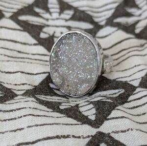 Starborn Sterling Silver Druzy Ring 7